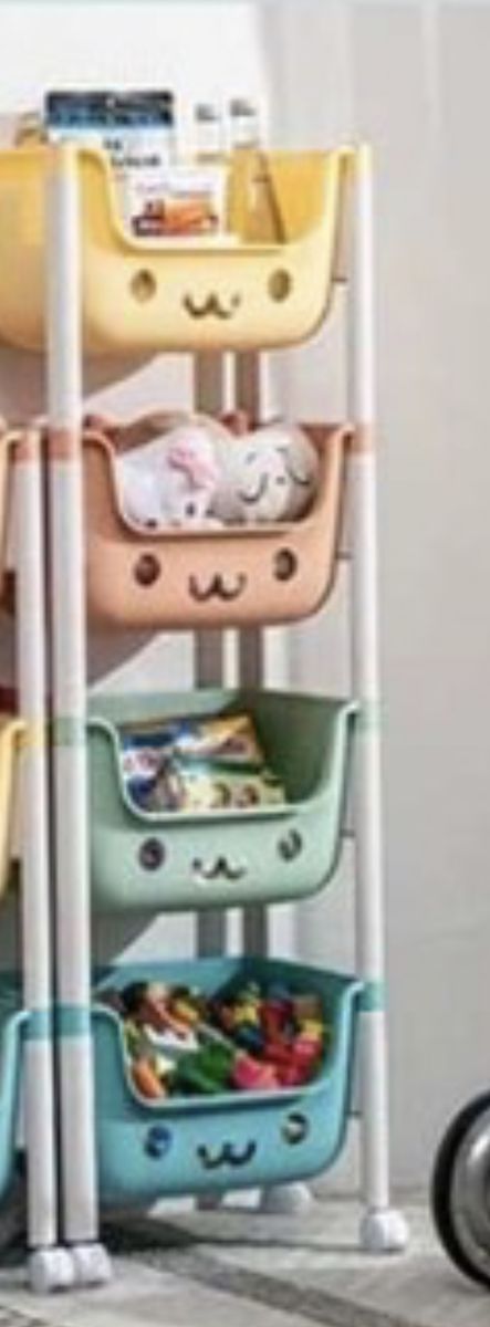 Multifunctional 4-tier Storage Trolley