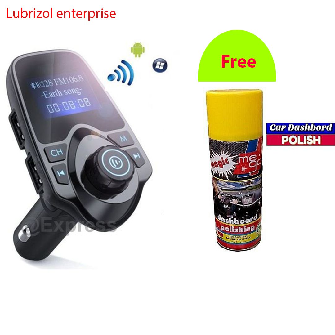 T11 Multifunction Wireless Car MP3 Player / Bluetooth / FM Transmitter With Free Dashboard Polish