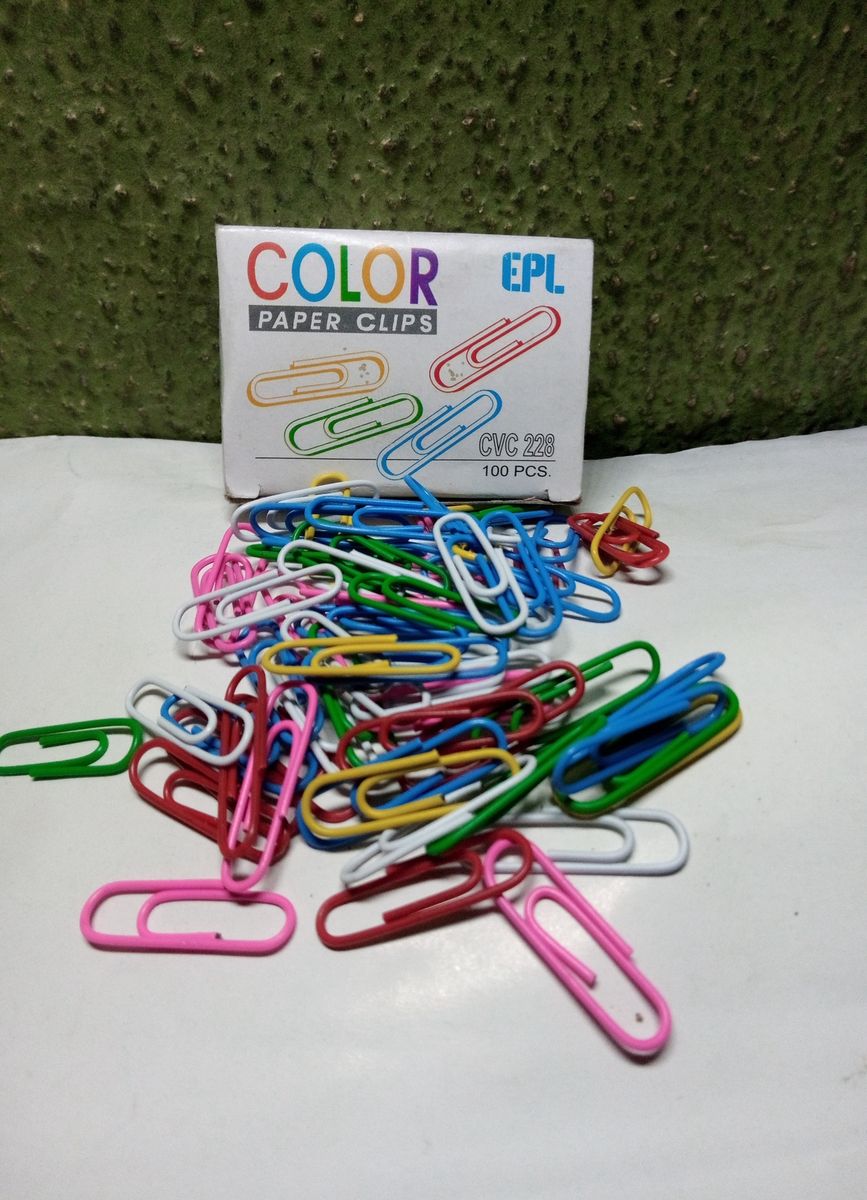 100 In A Pack X 4 (400pcs) Multi Colour Office File Clips