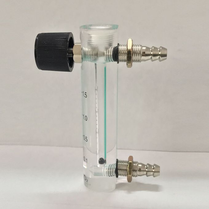 2Pcs Oxygen Ozone Gas Machine Flow Meter CopperGlass With Control