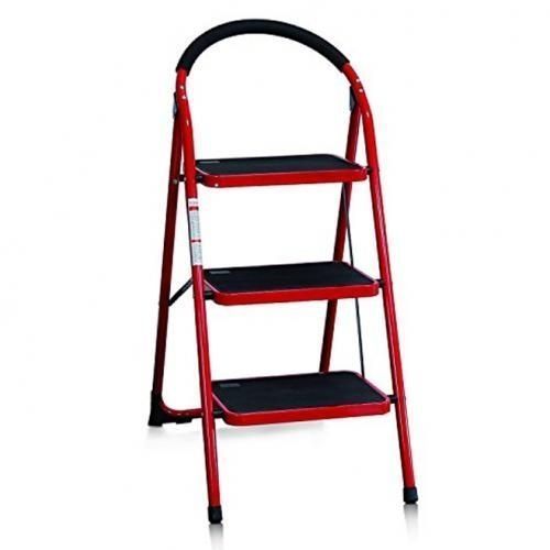 Multipurpose 3 Step Hand-grip Folding Step Stool Ladder - Folding/Platform