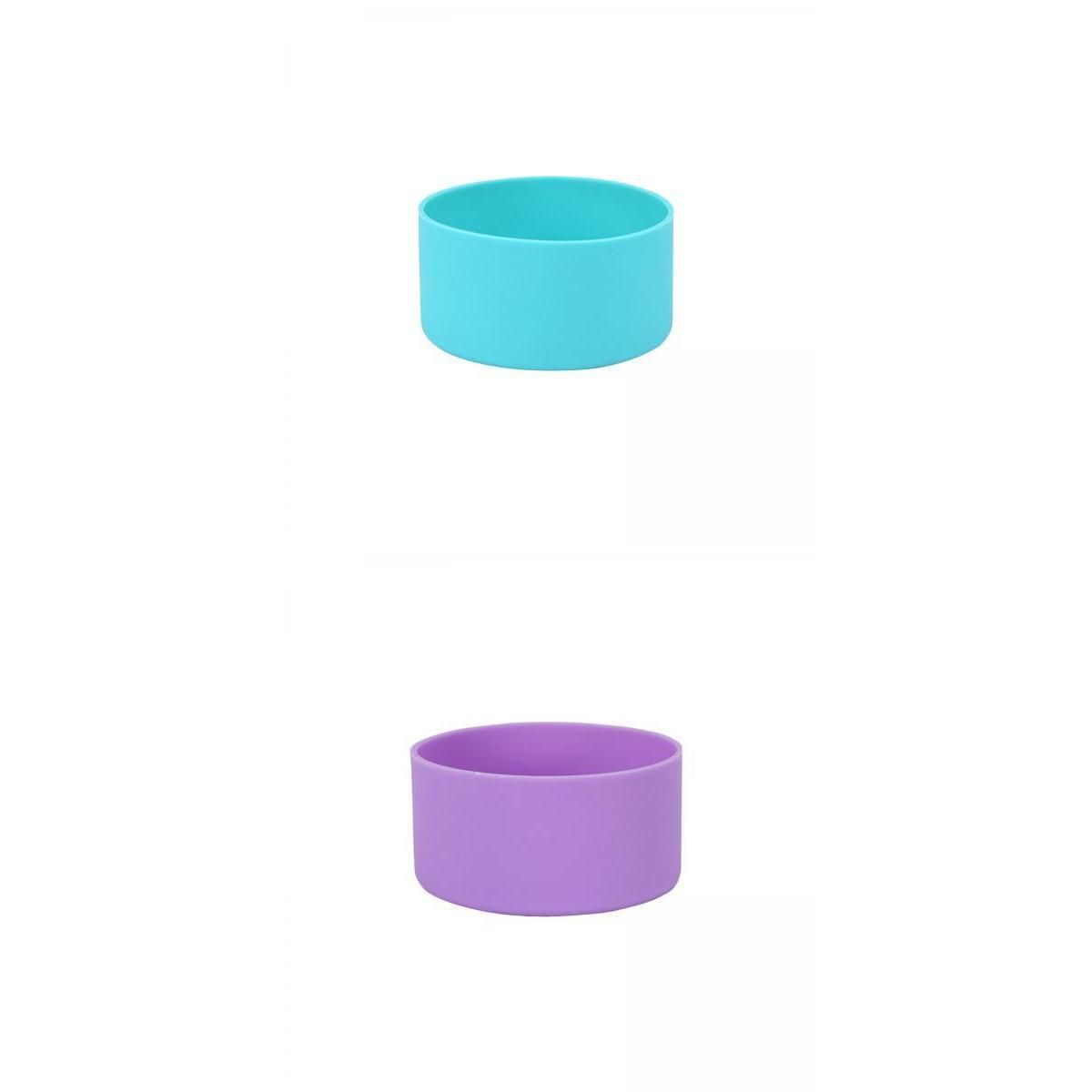 2Pcs Bottles Bottom Sleeve Cover Silicone Boot