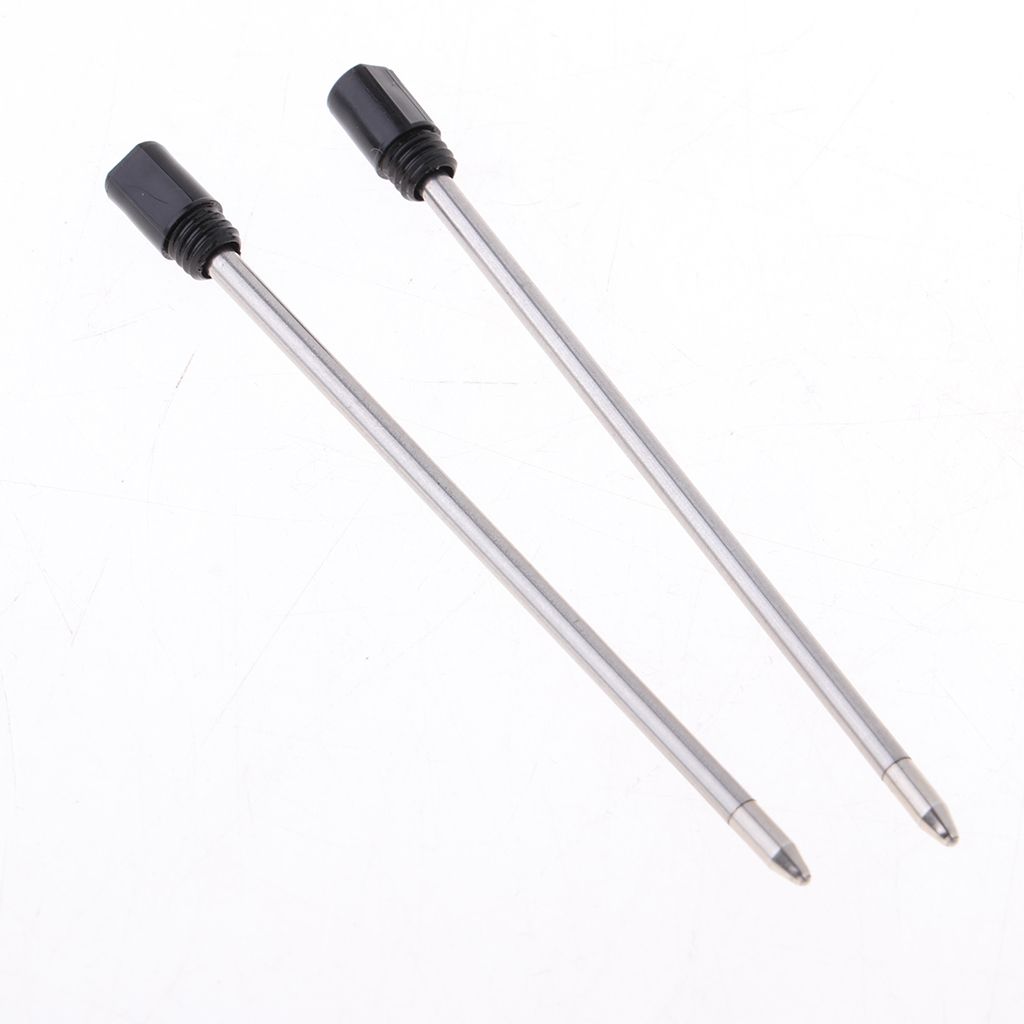 Pack Of 50 1mm Nib Metal Rollerball Pen Character Refills, Black