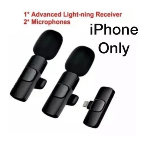 K9 Dual Double Wireless Microphone For IPhone