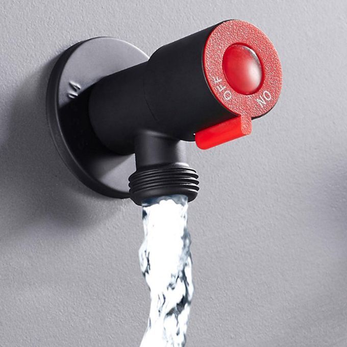 Angle Valve Thickened Hot Cold Water Shut Off Valve For Toilet Red 1