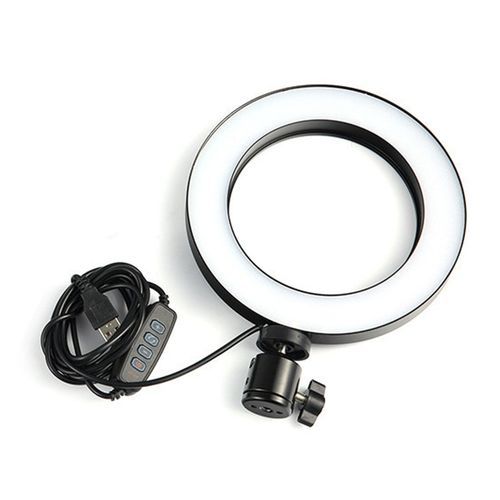 USB Dimmable LEDs Selfie Fill Ringlight 10inches Brightness