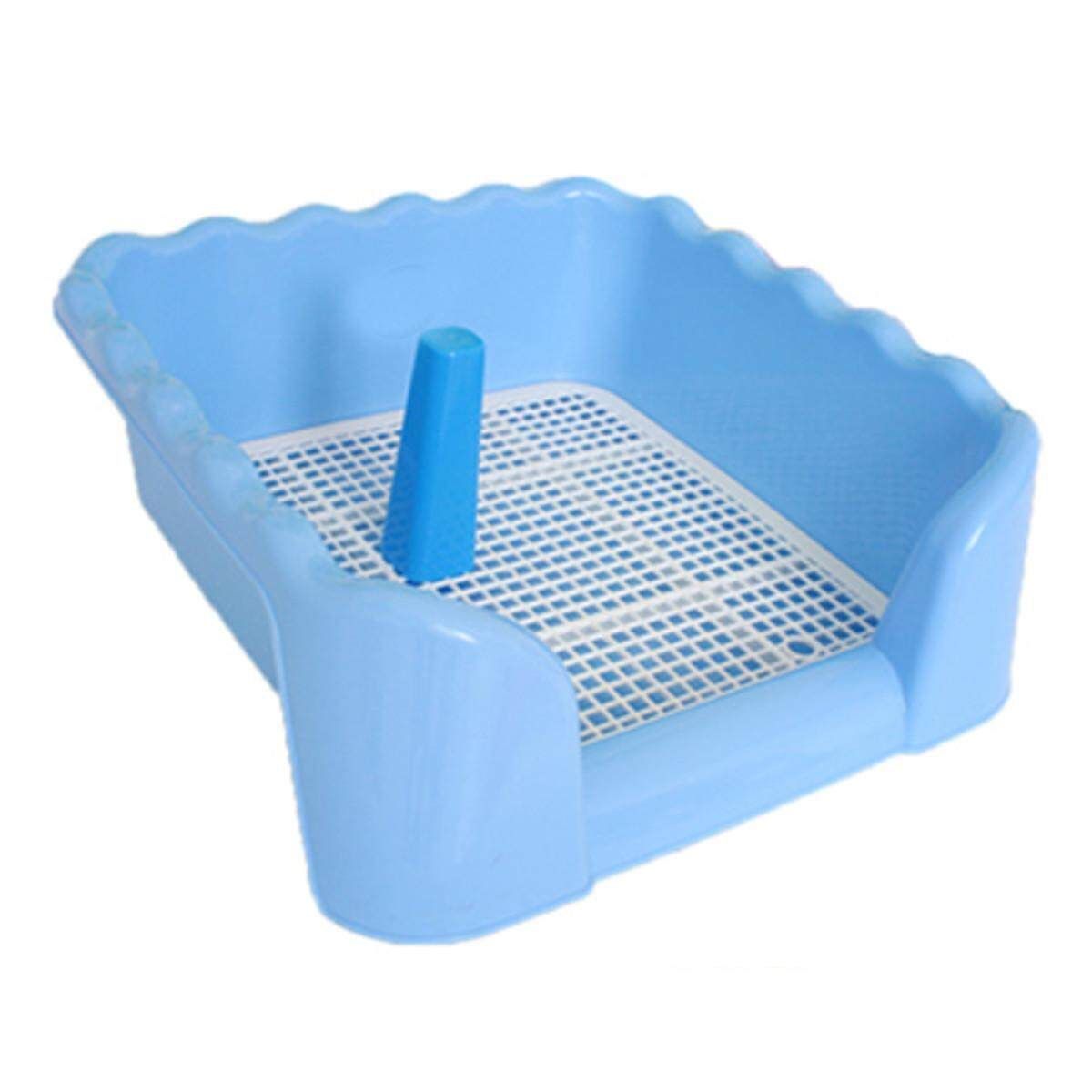 New Indoor Dog Puppy Plastic Training Potty Pet Dog Pee Toilet Fence Target Tray # S Blue S