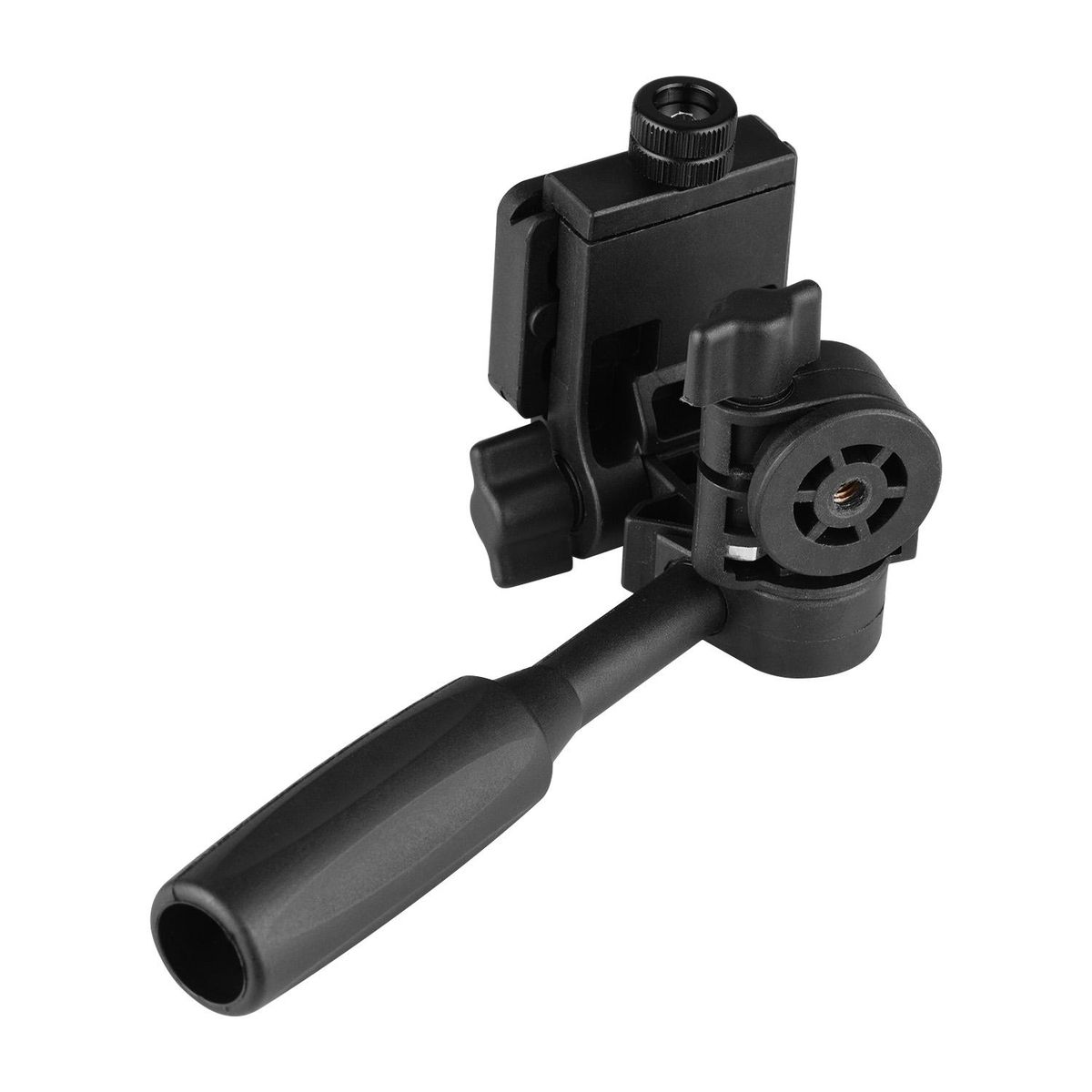 3-Way Pan Tilt Tripod Ball Head Panoramic 3KG Payload with Handle Quick Release Plate 1/4 Mounting for Camera Tripod Mounting