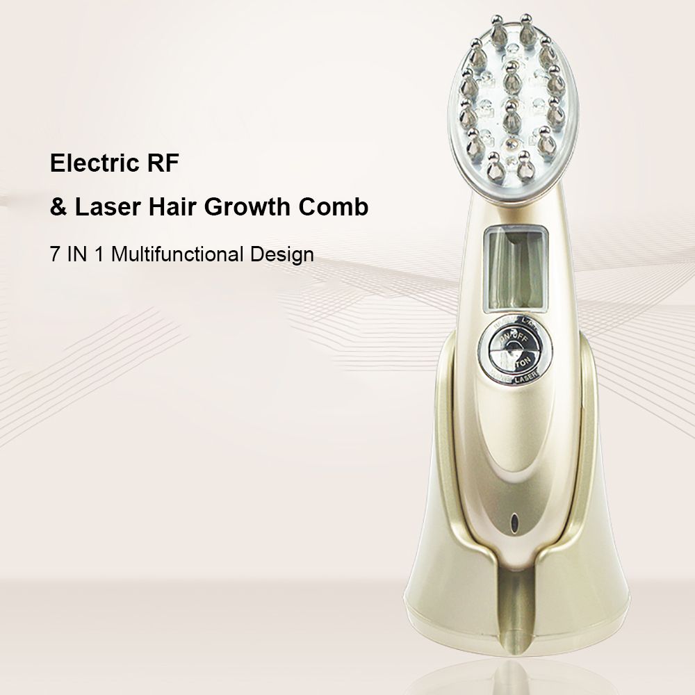 Electric Laser Hair Growth Comb Infrared Massage Comb RF Nano Anti Hair Loss Brush Red Light  Vibration Massage Hair Brush Red