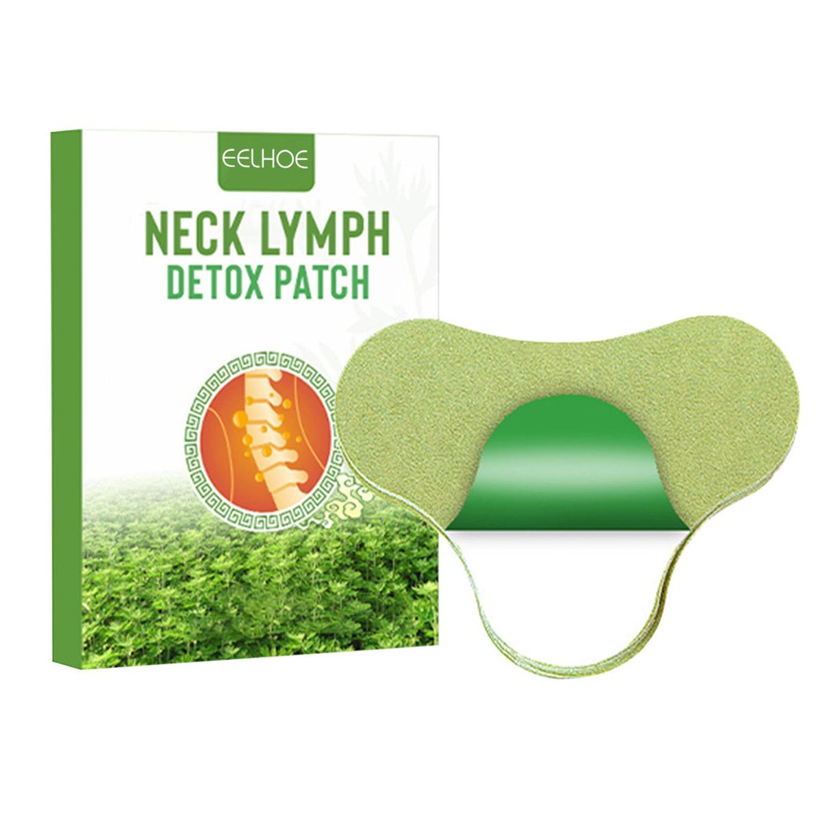 EELHOE 12Pcs Lymphatic Detox Patches Neck/Armpit Anti-Swelling Patch Pads