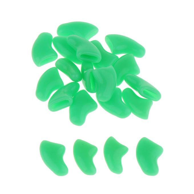 5pack Pet Cat Nail Caps Cats Paws Grooming Nail Claws Caps S Green