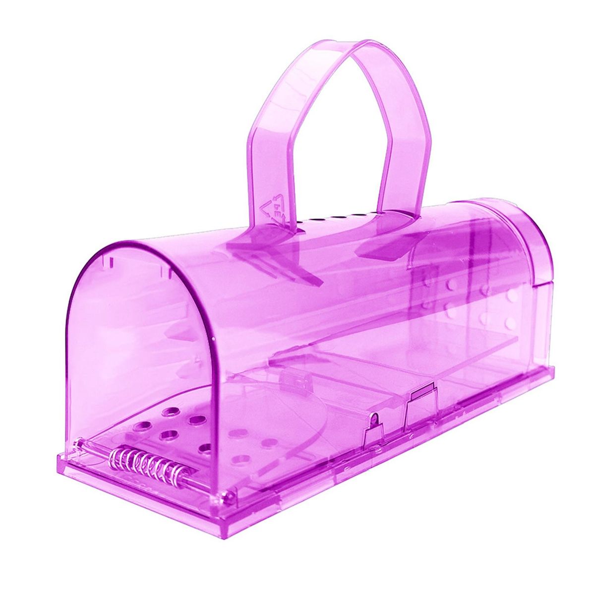 Rat Trap Cage Rat Mice Hamster Catcher Cage with Handle Pink