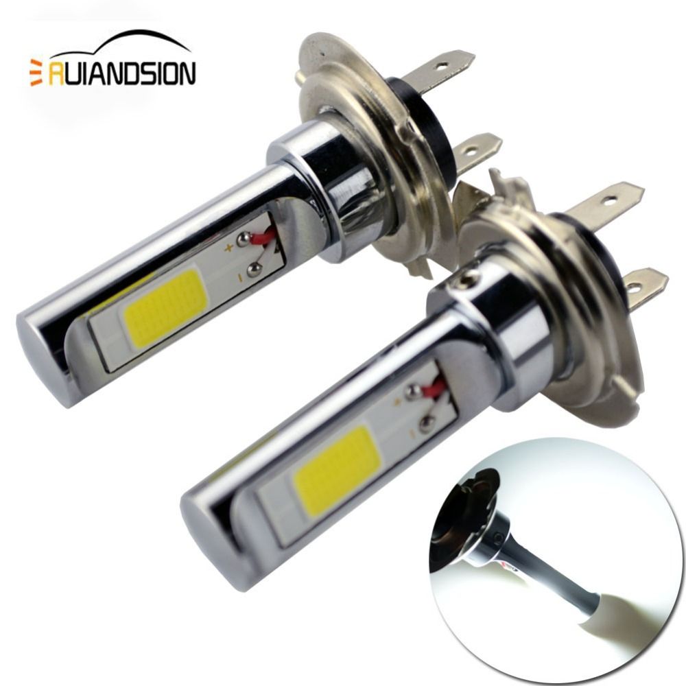 2x 80w Canbus Cob 900lm H1 H3 H7 Hb3 Hb4 H8 H11 Day Running