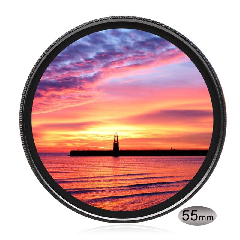 ND16 55mm Neutral Density ND8(0.9) 3-Stop ND Filter For Canon Nikon Sony 55 Mm Diameter Lens