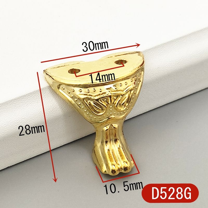 Decorative Box Feet Leg Metal 20pcs/Lot Antique Style Alloy Material Durable Legs Corner Protector Furniture Fittings  Hardware-D528G  20pcs