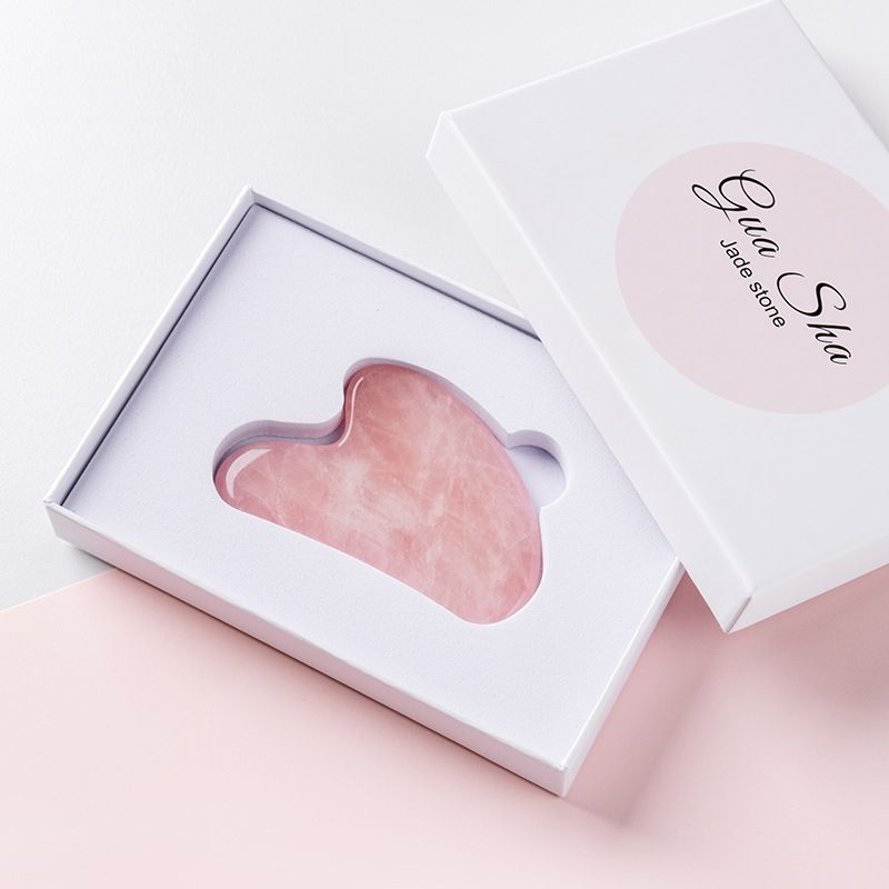 Face Roller Gua Scraper Board Face Eye Natural Facial Scraping Quartz Massage Sha Lifting Care Massager Tool Massage Guasha Jade