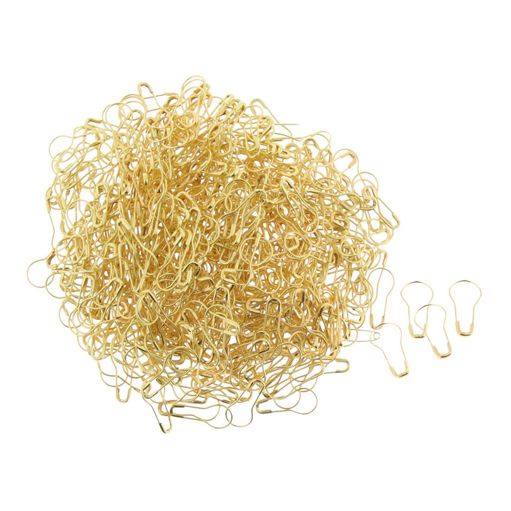500Pcs Metal Safety Pins Gourd Pin Bulb Pin Calabash Pin Bead