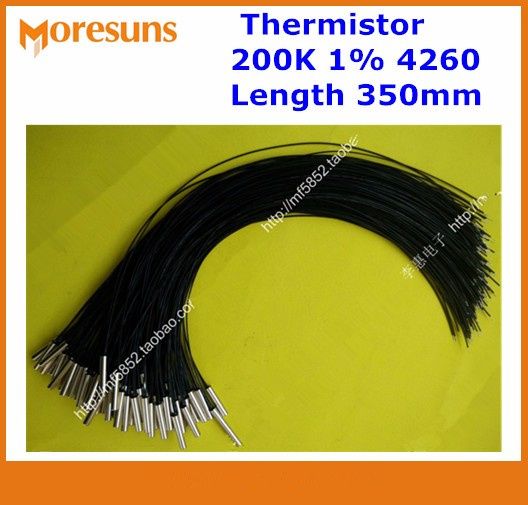 Fast 10pcs/lot Ntc Temperature Sensor 200k 1% 4260 Copper