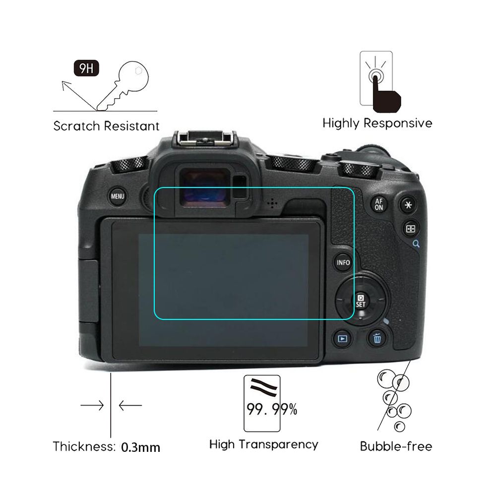 Tempered Glass Screen Protector For Canon Eos Rp Digital 9h