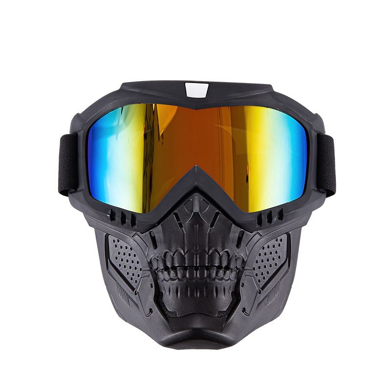 Motorcycle Goggles Mask Windproof Skull Motocross Goggles