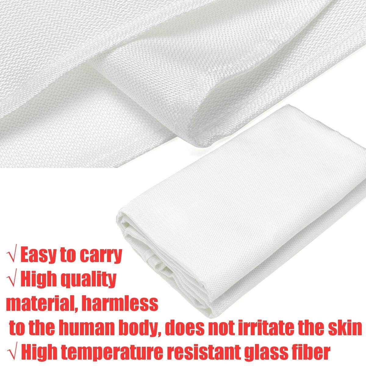 Welding Blanket - 4' X 6' Flame Retardant Fiberglass Safety Shield Grommets