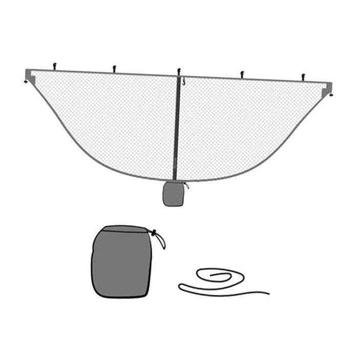 Lightweight Outdoor Camping Hammock Mosquito Net Hanging Bed + Gray