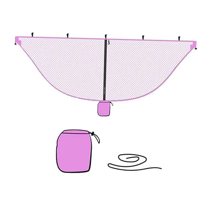 Lightweight Outdoor Camping Hammock Mosquito Net Hanging Bed + Pink