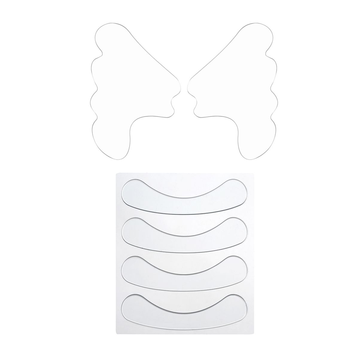 6pcs/set Reusable Silicone Wrinkle Removal Sticker Face