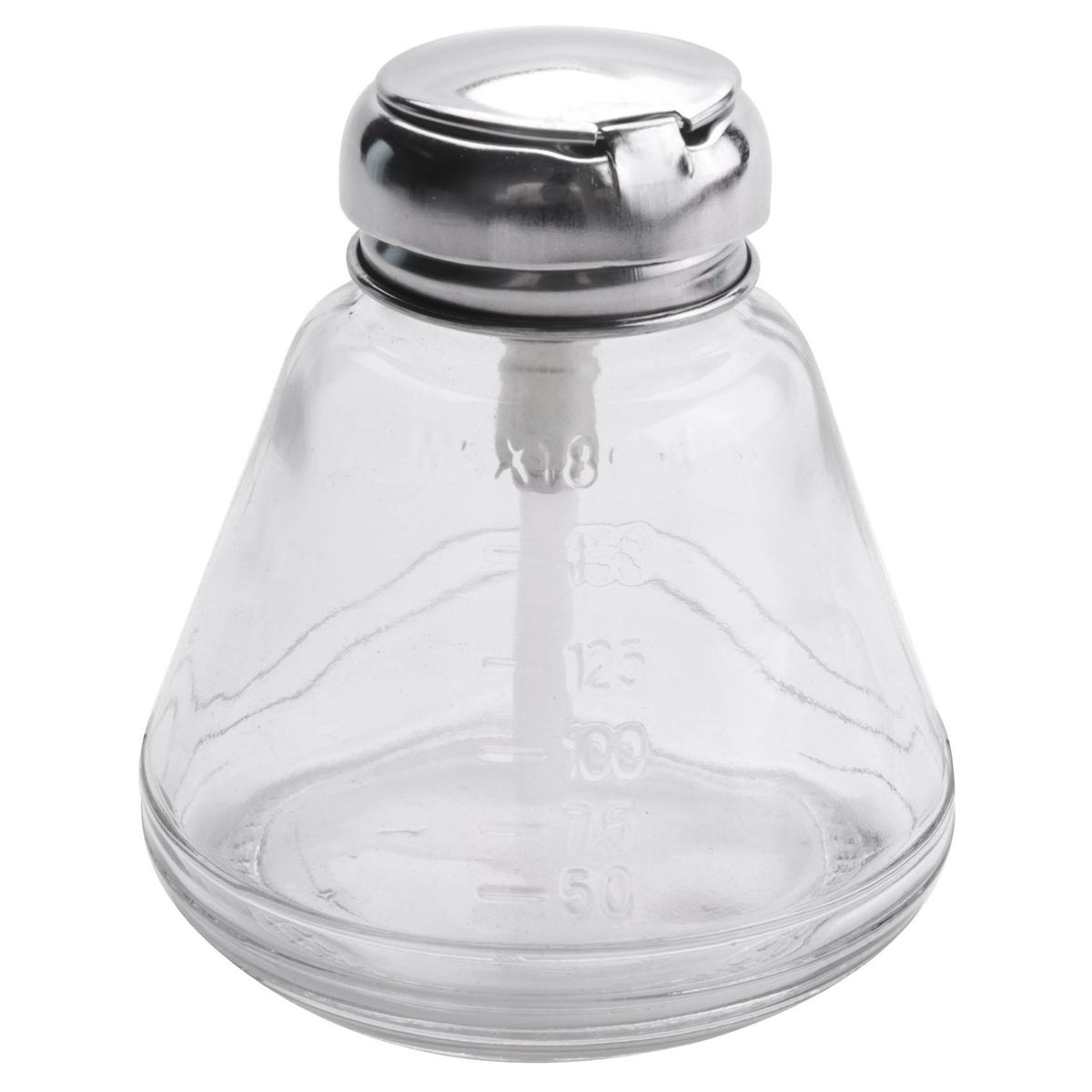 Empty  Pump Dispenser Glass Push Down Press