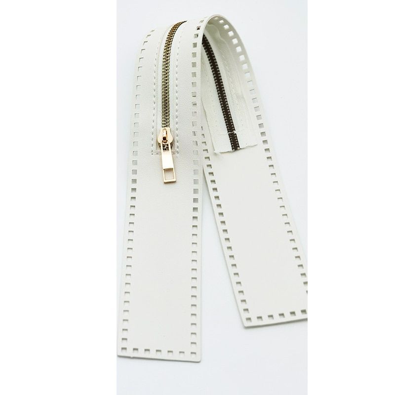 Leather Zipper Useful For  Crochet Bag Hardware Soild Zipper Sewing Accessory Useful