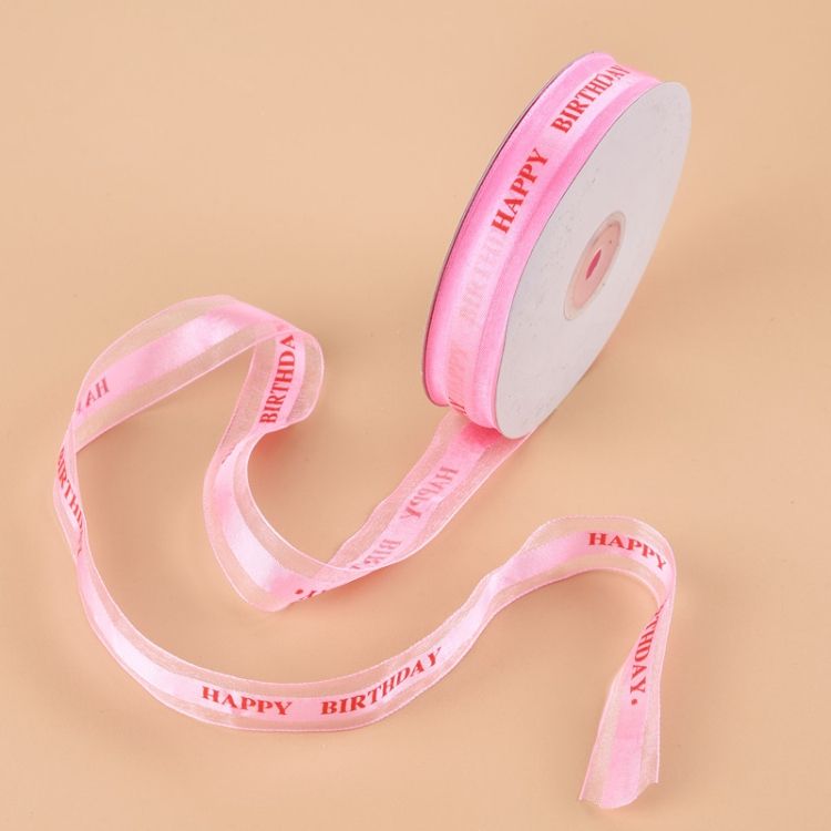 English Letter Colored Printed Ribbons