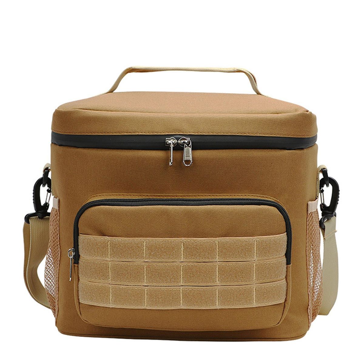 Insulated Lunch Bag Camping BBQ Cooling Bag Khaki