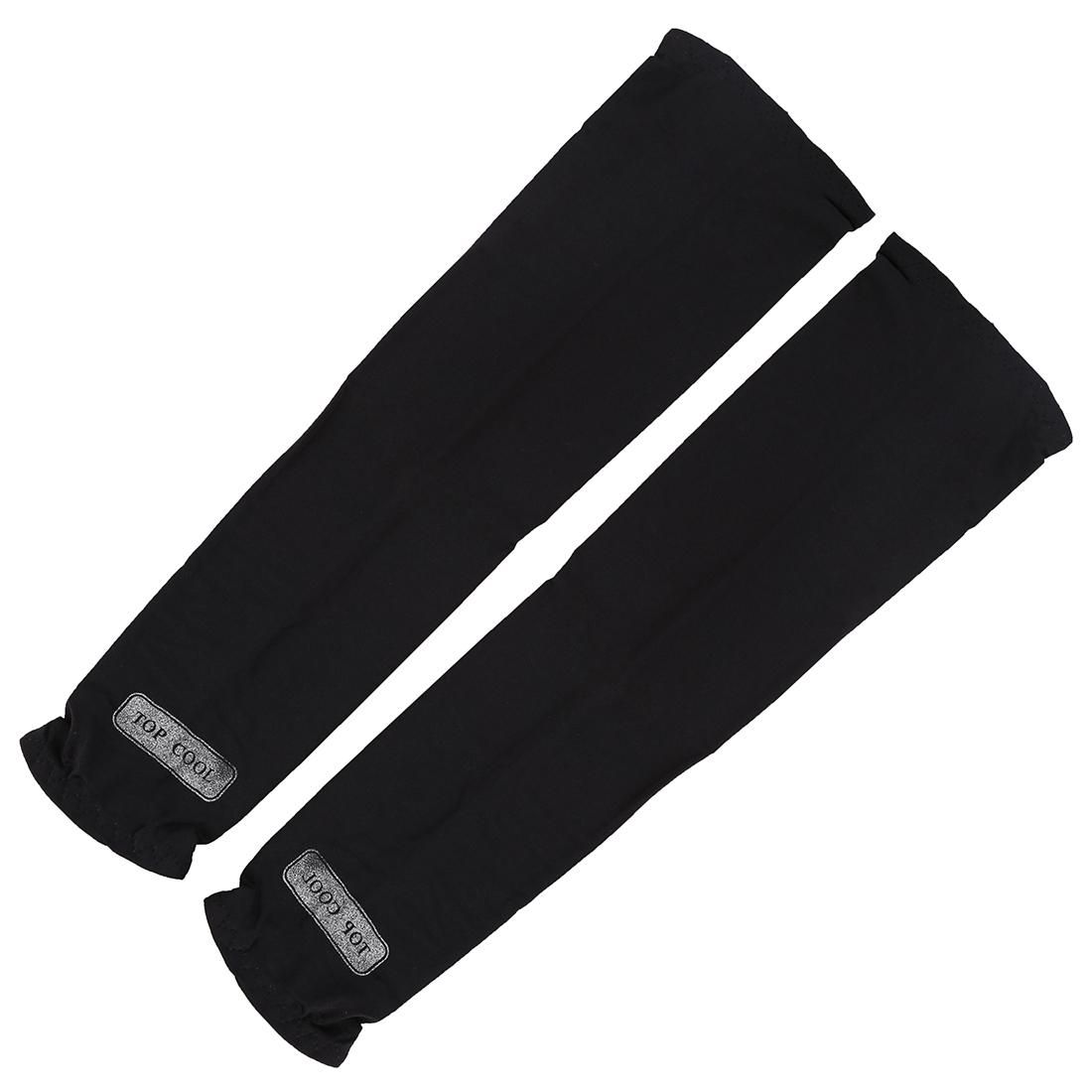 TOP COOL Sport Skin Arm Sleeve Cooling UV Cover Sun protective Stretch Armband Basketball Black