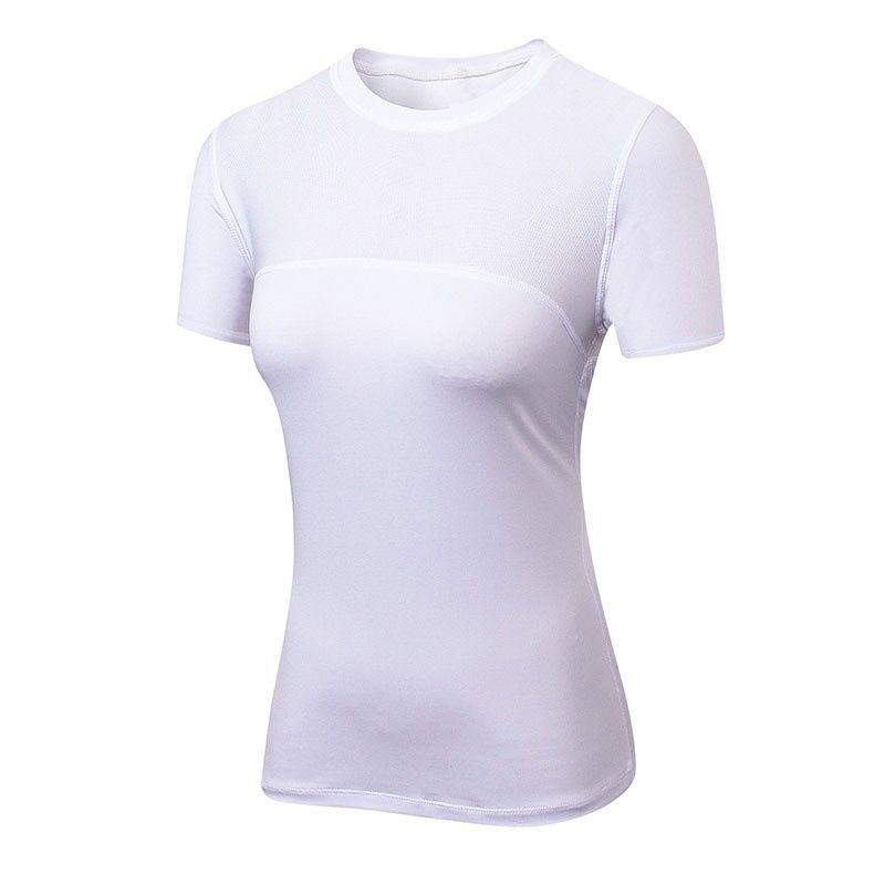 Women Short Sleeve T-shirt Workout Yoga Running Shirts Quick