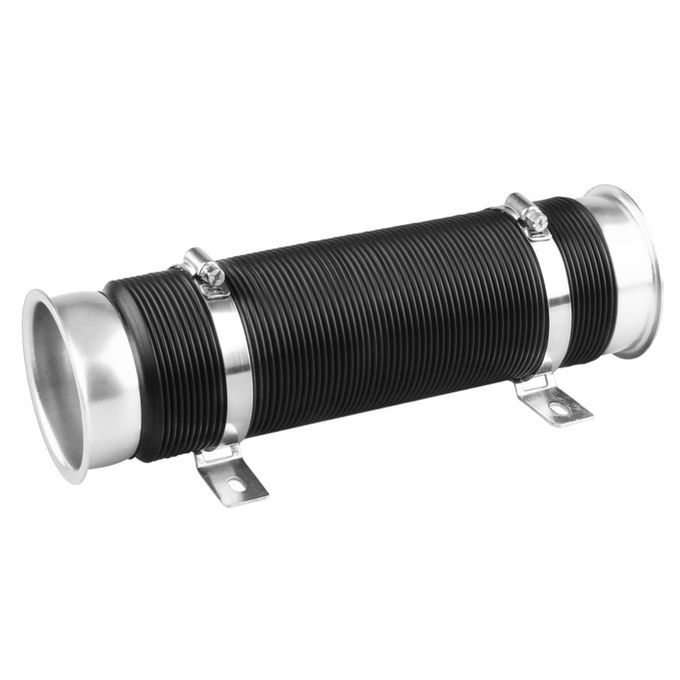 3 Inch Flexible Adjustable Car Air Intake Pipe Turbo Intercooler Inlet Hose-Silver