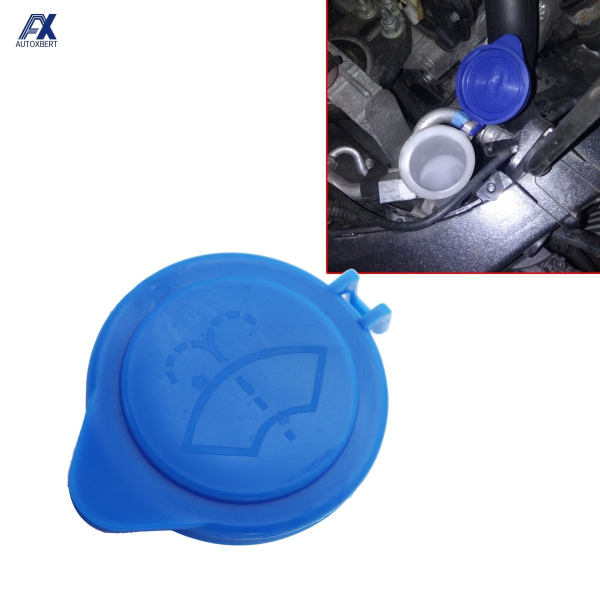 Blue Plastics Windscreen Washer Bottle Cap Screenw
