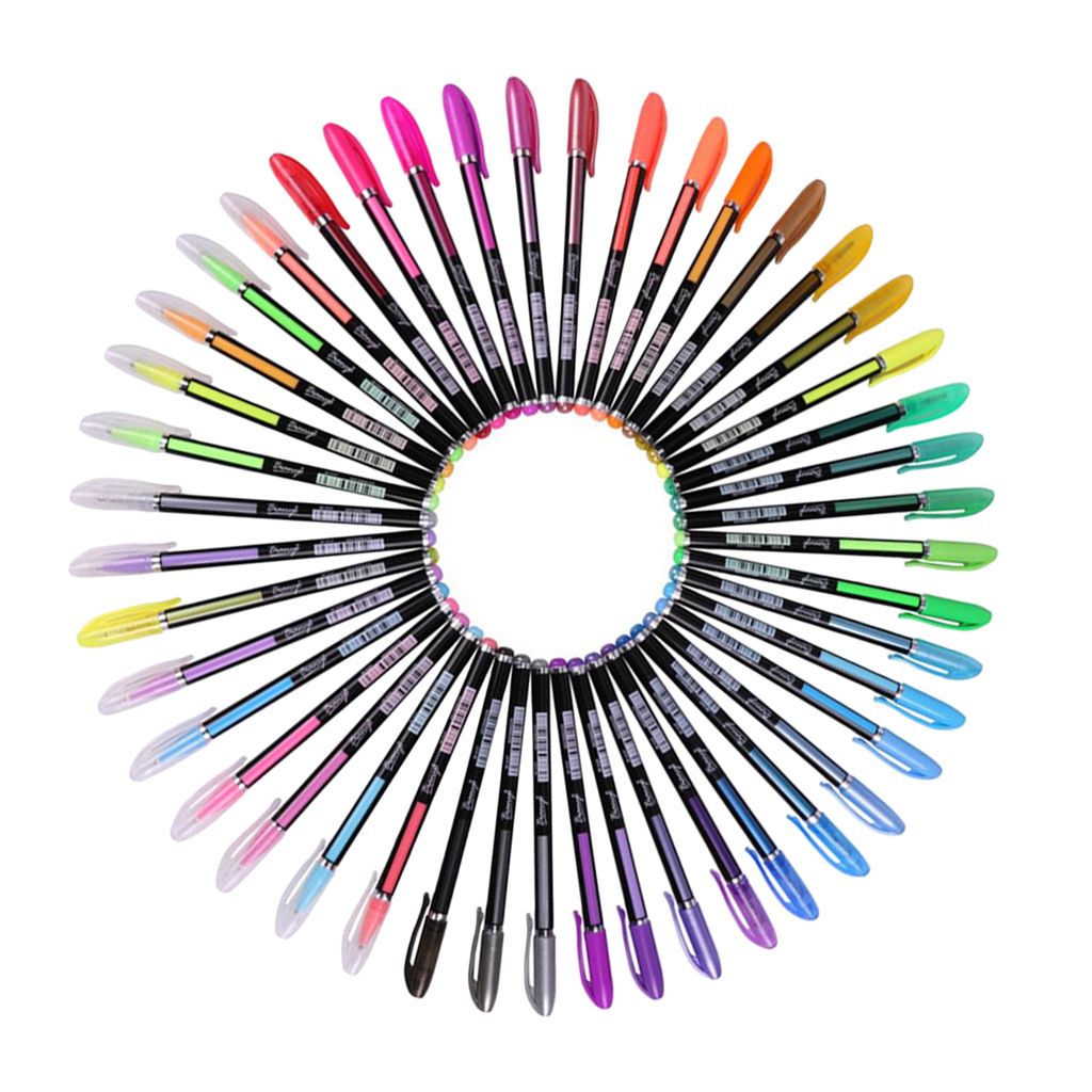 48 Colors  Pens Sparkle Glitter Pen For School Office Drawing