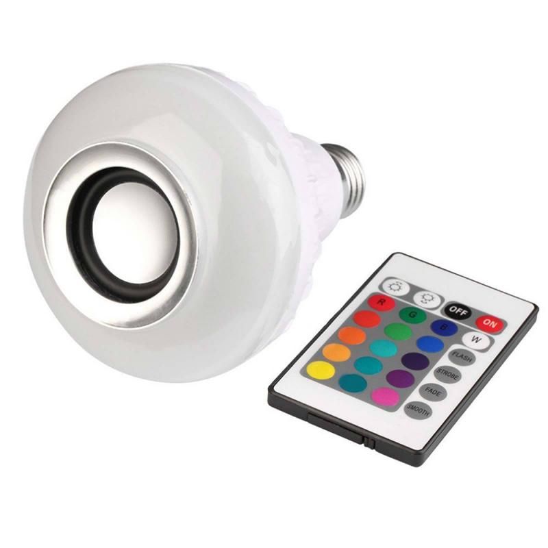 E27 RGB Music Bulb Bluetooth 4.0 Remote Control ABS Bulb