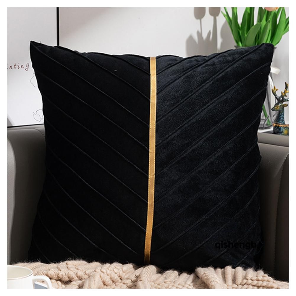 Velvets Throw Pillow Case Skin-friendly Hugging Pillowcase