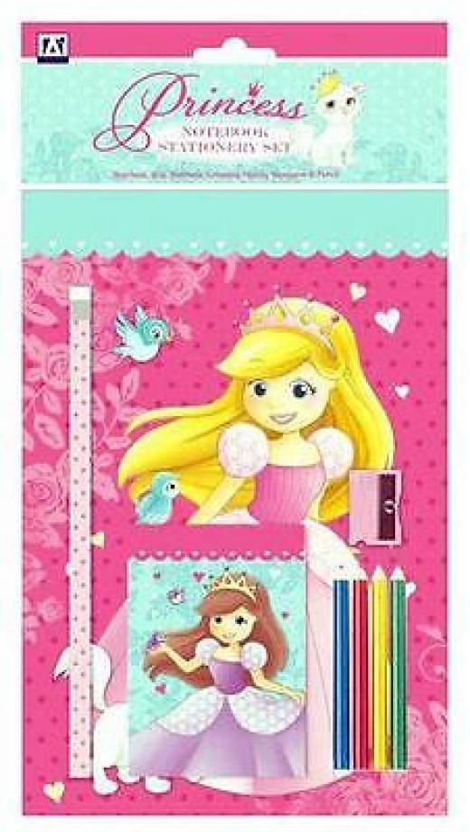 PRINCESS NOTEBOOK STATIONERY SET