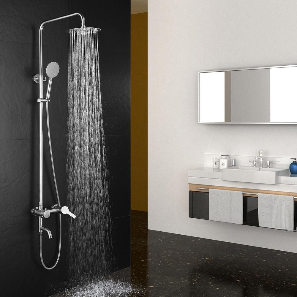Shower Machine Set Appliance 304 Stainless Steel Shower Set Surface-Mounted Mixing Valve Bathroom Shower Shower Handheld Shower