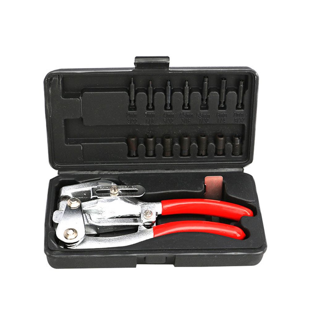 16PCS Multifunctional Punching Pliers Set Metal Stainless