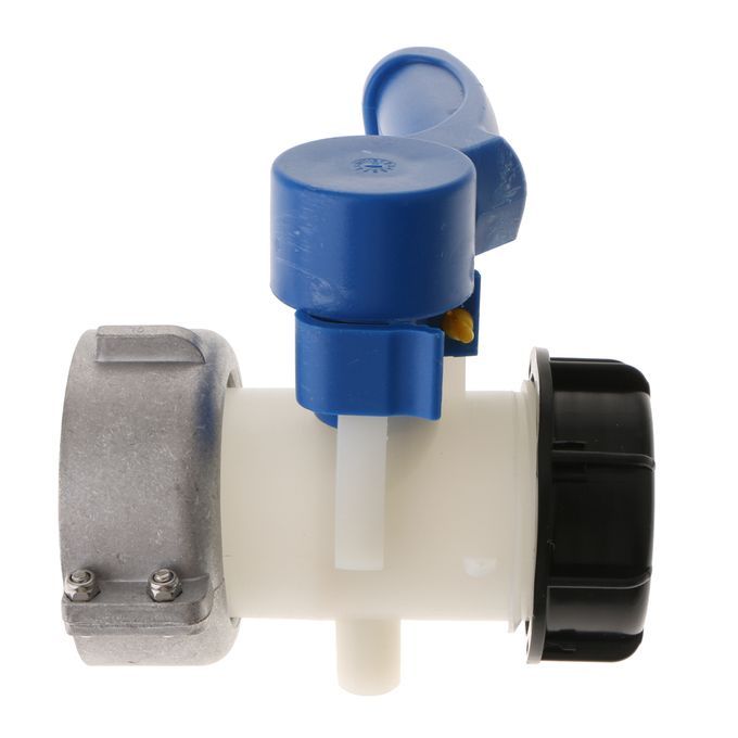 75mm Butterfly Valve Plastic Container Outlet Control Acid Alkali