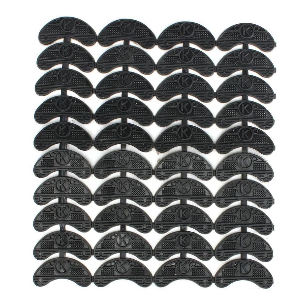 40PCS 20-Pair Rubber Heel Savers Toe Plates Taps DIY Shoe Repair Pads Size56*24*31MM