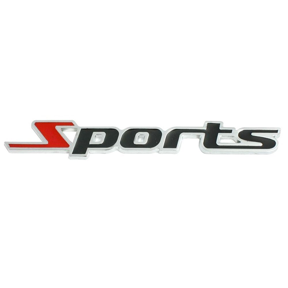 Sports Letters Car Truck Styling Labeling Sticker 3D Chrome-