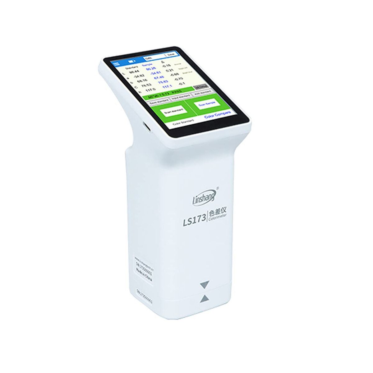LS173 Smart Touch Screen Colorimeter for Coating Ceramic Plastic Paint Color Measurement Comparison