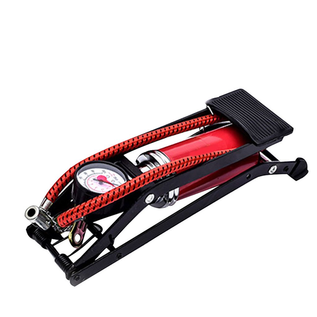 Portable Sports Air Pump High-Pressure Foot Pedal For Bike Bicycles Motorcycles Cars Balls