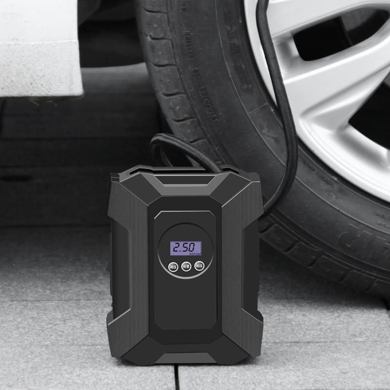 Portable Tire Inflation Pump Digital Display Lighting