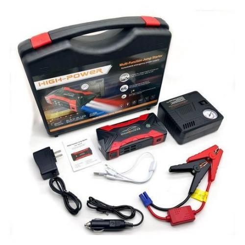 Multi-Function Car Jump Starter With Tyre Inflator- 99800mAh