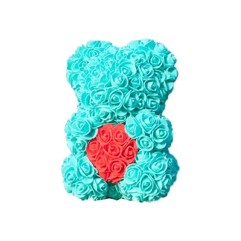 Rose Bear Heart Artificial Flower Rose Teddy Bear